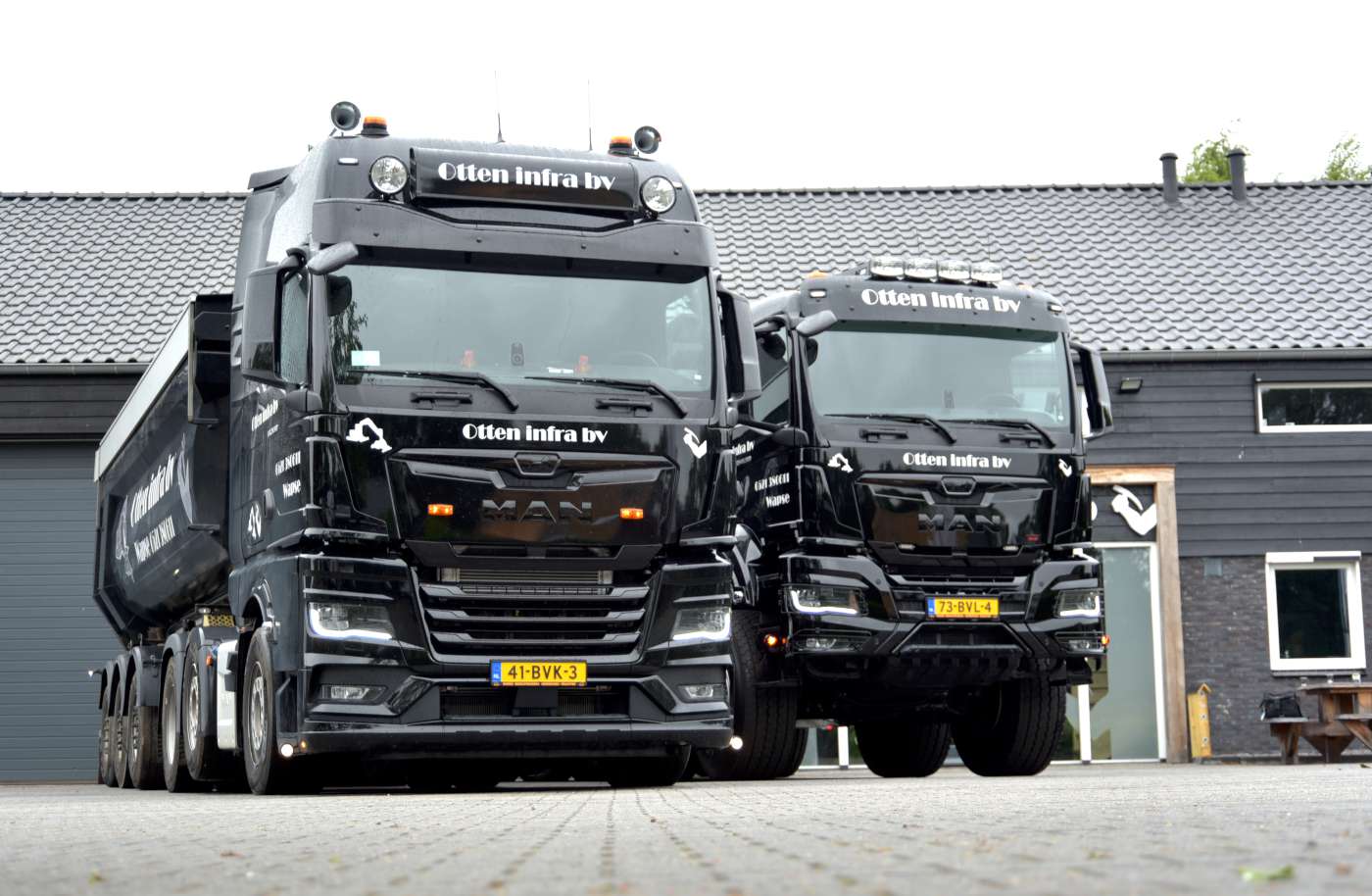 MAN trucks voor Otten Infra Wapse