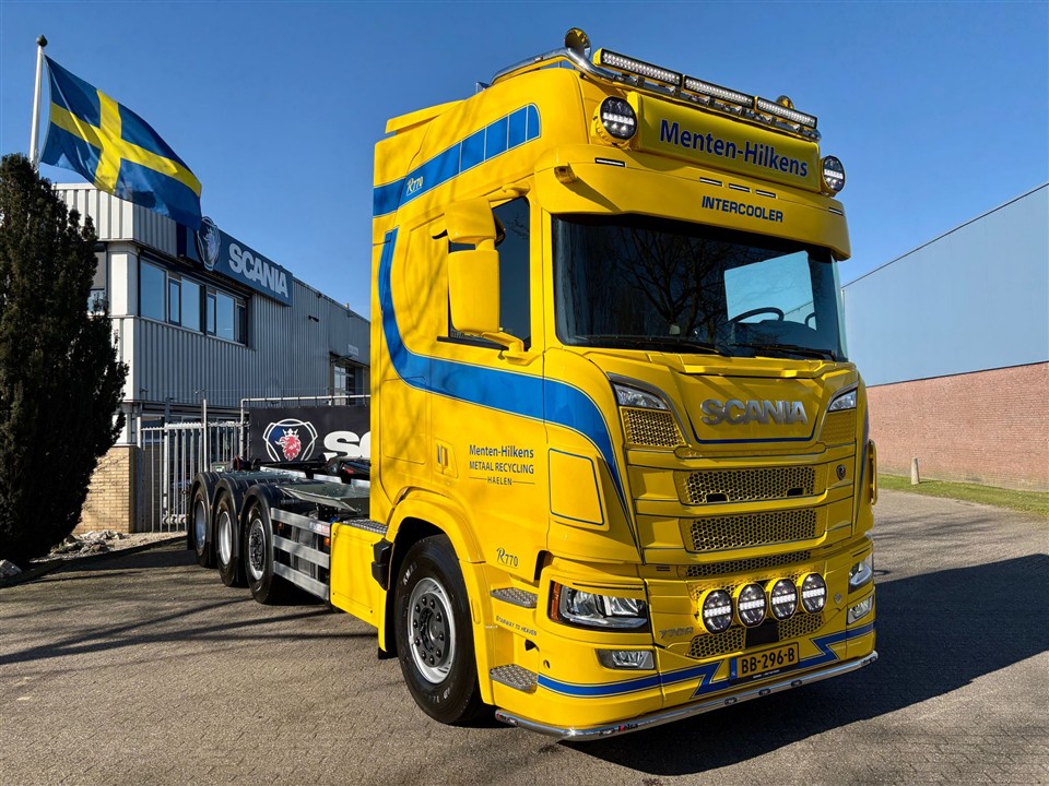 Scania 770R haakarmauto voor Menten-Hilkens