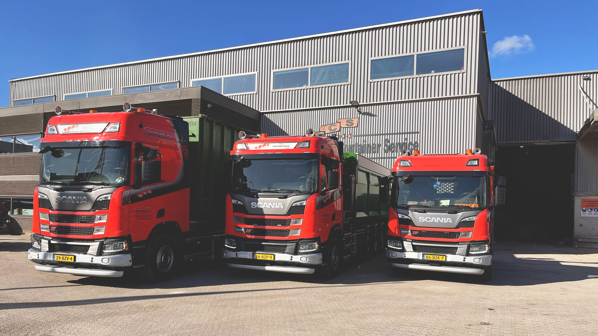 Trio nieuwe Scania's voor Bemmel Container Service
