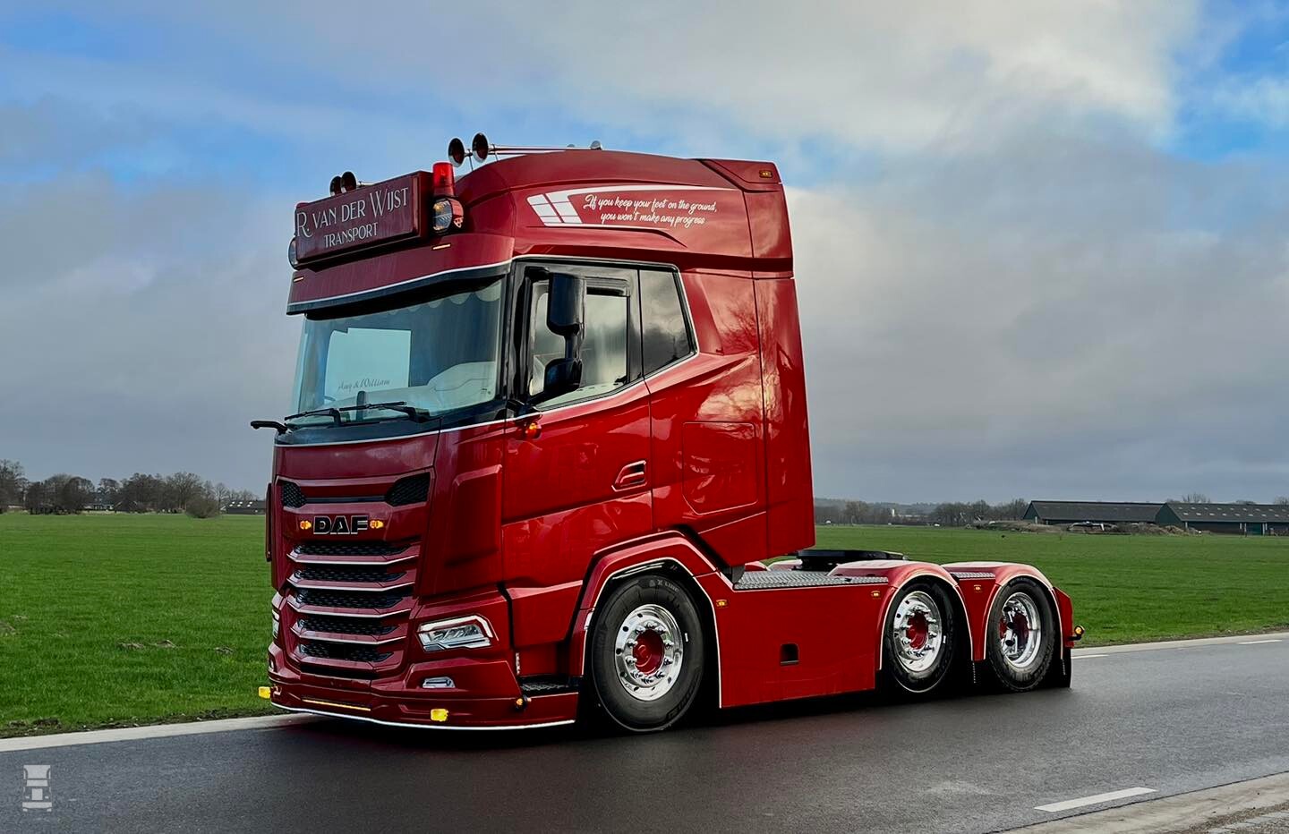 DAF XG+ 530 voor R. van der Wijst Transport