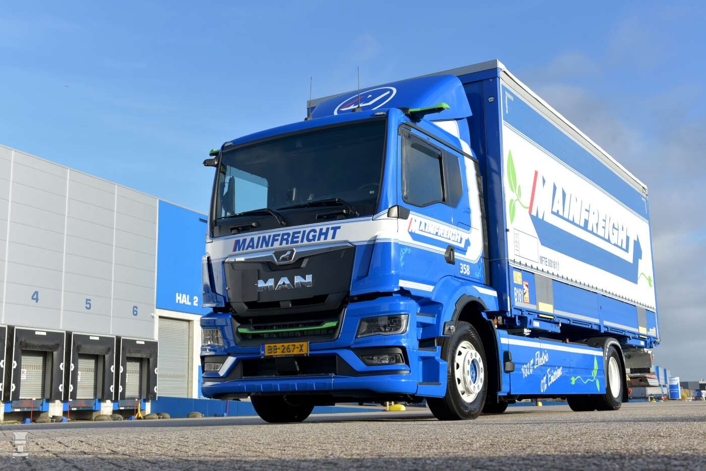 MAN eTGS bakwagen voor Mainfreight