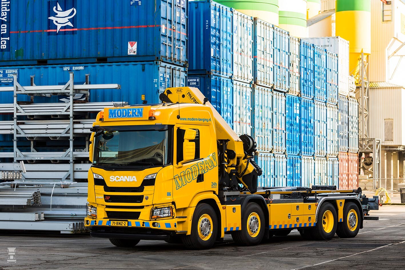 Modern Berging Scania G500 8x2 XT Alleskunner voor Modern