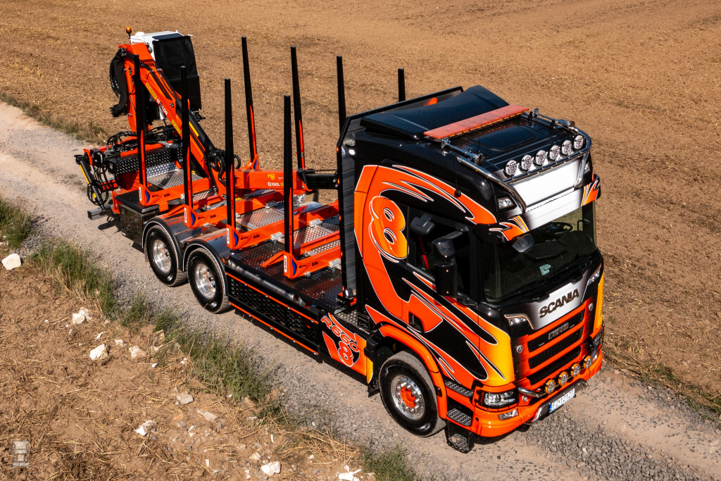 Poolse Scania R660 houttruck