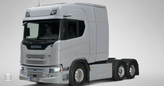 Scania BEV Battery behind cab 1-1400