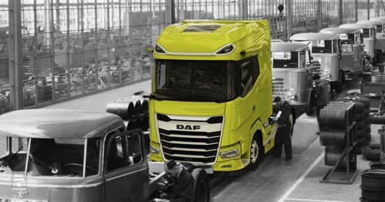 11. 1952 DAF factory with new truck (960 x 325) 11. 1952 DAF factory with new truck (960 x 325)