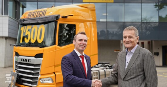 Bertschi Group has officially put its 1500th DAF truck into service a XF 480 FT 4x2 tractor unit (960 x 640)