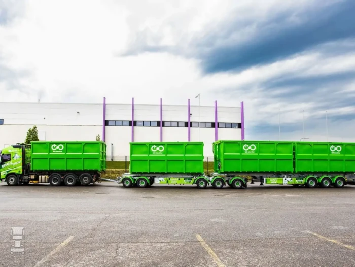 Finland container combi 34 meter Finland container combi 34 meter