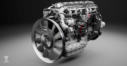 Scania BioLNG motor (2)