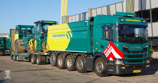 Millenaar & vSchaik aflevering SCANIA Quadro met Dieplader rv Millenaar & vSchaik aflevering SCANIA Quadro met Dieplader rv