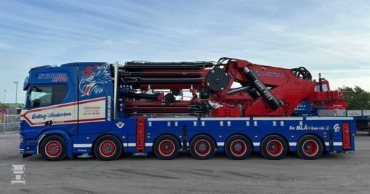 Erling Andersen Scania kraan Erling Andersen Scania kraan