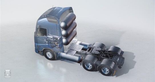 Volvo truck with combustion engine running on hydrogen_Original file (960 x 540)