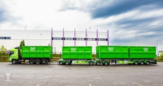 Finland container combi 34 meter Finland container combi 34 meter